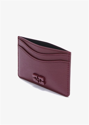 Bou card holder Burgundy B3010087 Ganni 